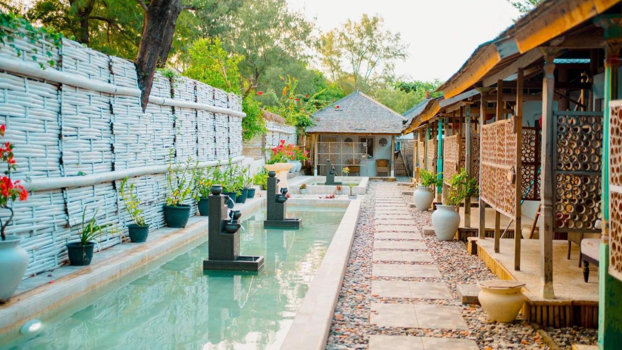 Bungalow Cafe Gili Beachfront Gili Meno Ngoại thất bức ảnh